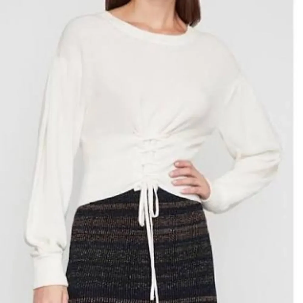 Express Corset Style Sweater with Bishop Sleeves. NWOT. Size S.